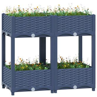 vidaXL Arriate 80x40x71 Cm Polipropileno Vidaxl