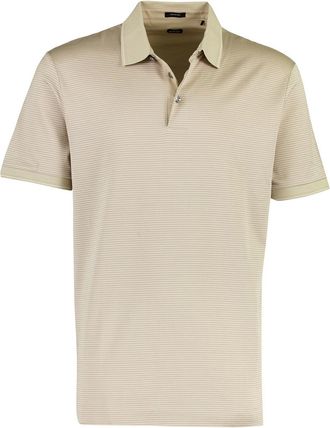 HUGO BOSS BOSS Black poloshirt beige katoen geprint