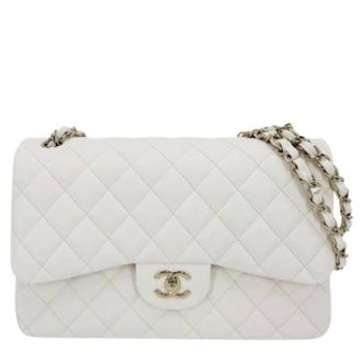 Chanel Pre-owned Matelasse Shoulder Bag - Dames - Pre-owned - Wit - Maat: ONE Size Leer