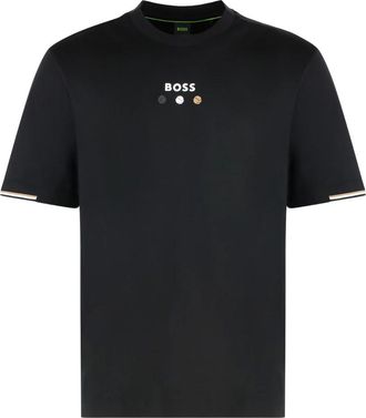 HUGO BOSS Heren, Tops, Zwart, Maat: 2XS Katoen