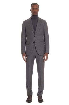 Ermenegildo Zegna Houndstooth Wool Suit