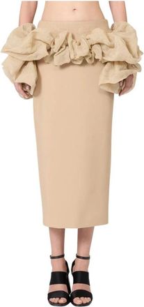 Max Mara Dames, Rokken, Bruin, Maat: XS