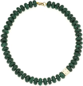 Adina Reyter Malachite Bead & Diamond Dice Necklace in Mixed at Nordstrom