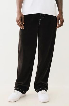 True Religion Velvet Big T Pants in Jet Black /Shiny Nickel at Nordstrom Rack, Size Small