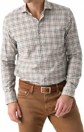 Johnnie-O Guffy Top Shelf Button Up Shirt In Pumpkin