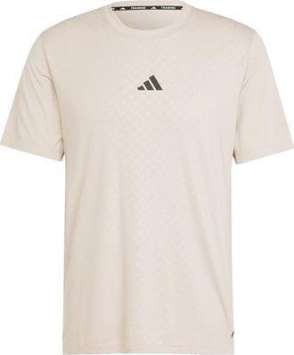 adidas POWER WORKOUT logo T-Shirt Asia Sizing Beige IX9094