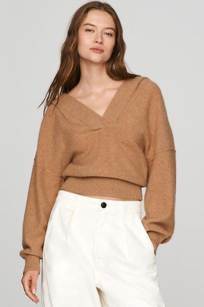 Pilcro Cashmere Deep-V Sweater