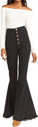 Show me your Mumu Berkeley Button Up Bells Pants In Pitch Black