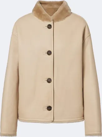 Yves Salomon Reversible shearling-trimmed leather jacket