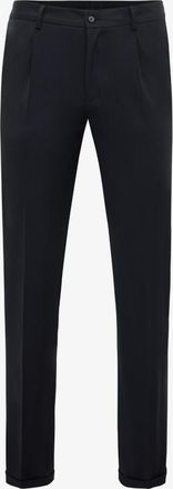 Genti Wollen Pantalon | Donkerblauw