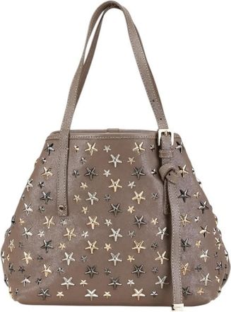 Jimmy Choo London Leather Handbag Tote Bag (Pre-Owned)
