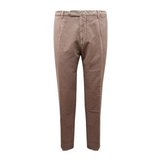 Santaniello Chinos, male, Brown, Size: 3XL Evoluto Cotton/Linen Trousers
