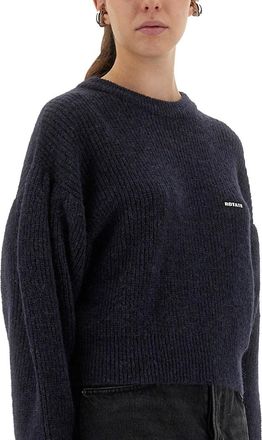 Rotate Wool Puff Sweater - Blue