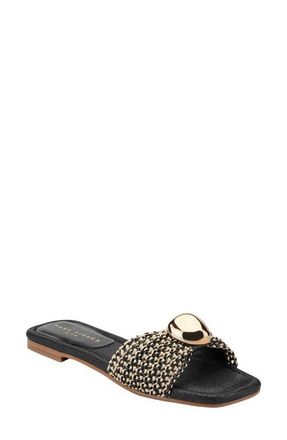 Marc Fisher Nalena Slide Sandal in Black Multi at Nordstrom, Size 5.5