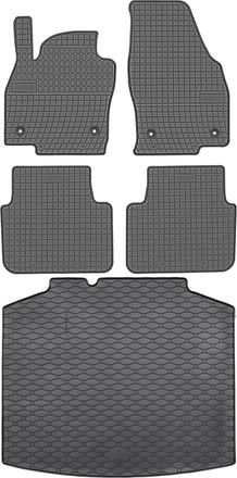 OEM Juego De Alfombrillas De Goma Para Coche Y Alfombrilla Para Maletero Para Skoda Scala Hatchback A Partir De Abril De 2019