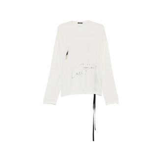Ann Demeulemeester Emil Graphic-print Long-sleeve Top