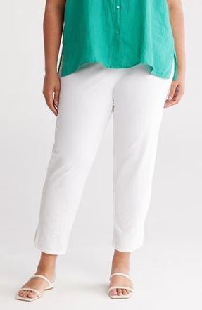 Eileen Fisher High Waist Crop Slim Pants in White at Nordstrom Rack, Size 3X