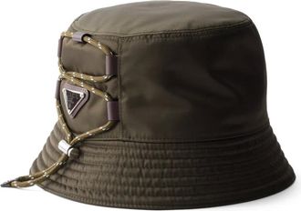 Prada Vissershoed met logo - Groen