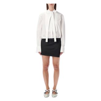 The Attico Dames, Jurken, Wit, Maat: S Katoen