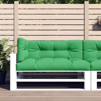 vidaXL Cojines Para Palets 3 Unidades Tela Verde Vidaxl