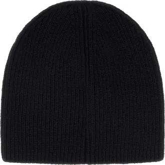 Moncler HAT Ribbed Wool Beanie - Black