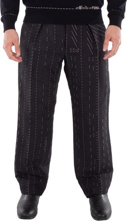 Fendi Straight-Leg Pleated Pants, Brand Size 50 (US Size 34)