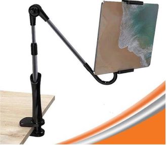 Trade Shop Trade Shop - Supporto Universale Staffa Da Scrivania Regolabile Per Tablet Pc Smartphone Zm2828