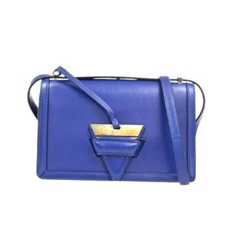 Loewe Pre-owned Cross Body Bags, female, Blue, Size: ONE SIZE Pre-owned Leather Shoulder Bag
