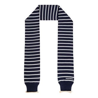 Dsquared2 Scarves, male, Blue, Size: ONE SIZE Striped Scarf