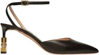 Bally Tatjana 65 Pointed-Toe Leather Pumps, Brand Size 40 ( US Size 9.5 )
