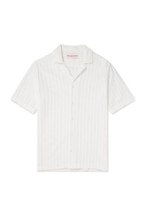 Orlebar Brown Maitan Camp-Collar Chenille-Jacquard Shirt