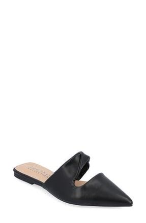 Journee Collection Enniss Flat Mule in Black at Nordstrom Rack, Size 6.5