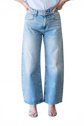 Paige Arellia Ankle Barrel Leg Jean In Cosmic Embellished