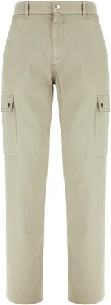 Burberry Stijlvolle Broeken - Heren - Straight fit broeken - Beige - S - Katoen - Broeken