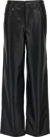 Rotate Rotate Birger Christensen, Dames, Broeken, Zwart, Maat: M Leer