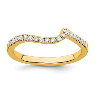 Diamond2Deal 14k Gold Lab Grown Diamond Wedding Band Ring 0.18Ct Clarity- VS Color- G-H