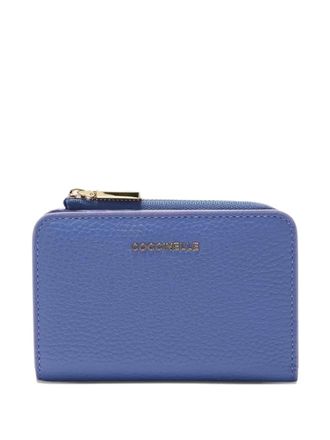 Coccinelle metallic zip wallet - Blue