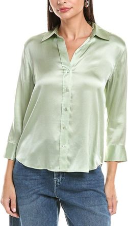L'agence Lagence Dani 3/4 Sleeve Silk Blouse