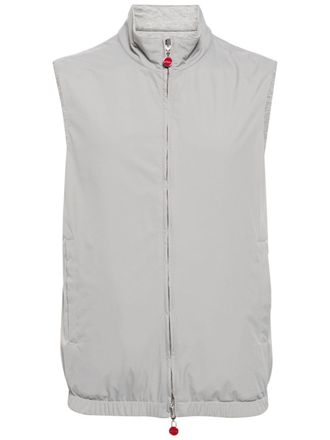 Kiton Gilet reversibile con zip - Grigio