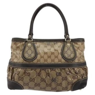 Gucci Pre-owned Vintage Handbag - Dames - Pre-owned - Beige - Maat: ONE Size Leer