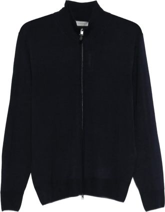 Canali Vest met rits - Blauw