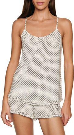 Eberjey Gisele Print Short Pajamas in Tide Dot Ivory at Nordstrom, Size X-Large