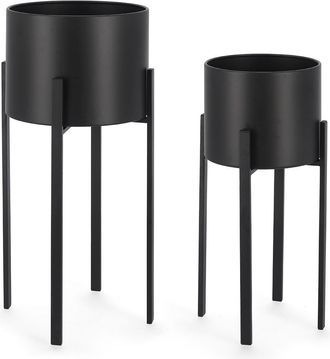 BIZZOTTO Set de 2 flores redondas Ester negras