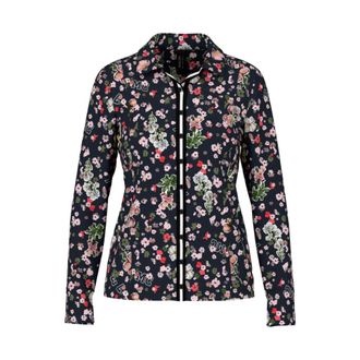 Marc Cain Allover Floral Blouse - Dames - Blouses & Shirts - Veelkleurig - Maat: XS Modal