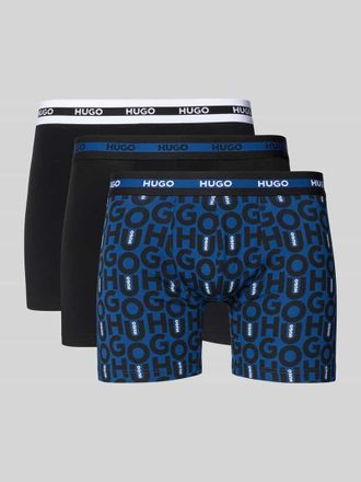 HUGO BOSS Skinny Fit Trunks aus Baumwoll-Mix im 3er-Pack in Dunkelblau, Gr&ouml;&szlig;e XXL