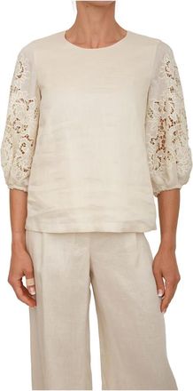 Max Mara Mujer, Blusas y Camisas, Beige, Talla: L