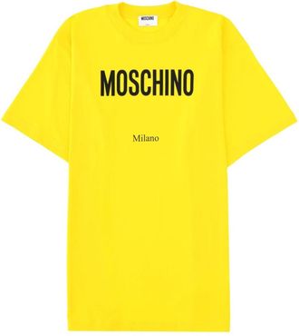 Moschino Yellow Crew Neck T-Shirt