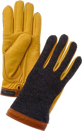 Todd Snyder Todd Snyder Hestra Leather-Trim Wool-Blend Gloves