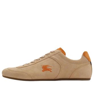 Burberry Leather Knight Runner Sneakers Flax Beige Pumpkin Orange 81274771