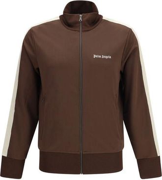 Palm Angels Bruine Polyester Shell Jas